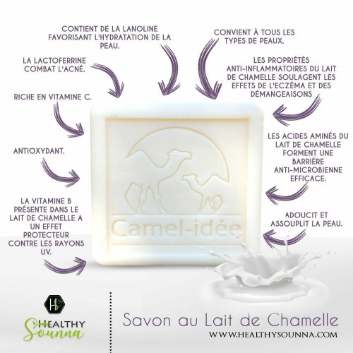 Savon au Lait de Chamelle - Non Parfumé - Ahuney